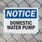 Signmission Domestic Water Pump, 24 in W x Rectangle, Plastic OS-2PACK-NS-P-1824-L-11450 - alternate 7